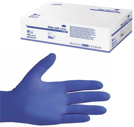 Hartmann Peha-Soft Nitrile Fino Powder Free Gloves S 150τμχ