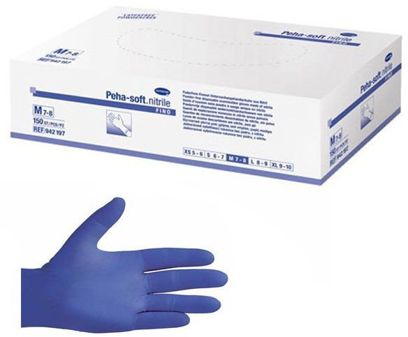 Hartmann Peha-Soft Nitrile Fino Powder Free Gloves M 150τμχ
