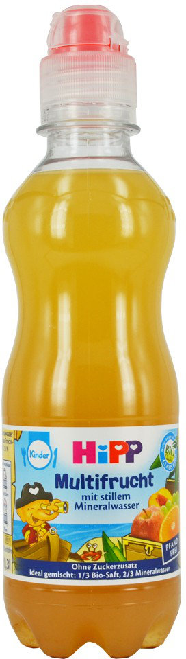 Hipp Multifrucht Saft mit stillem Mineralwasser 0.3lt