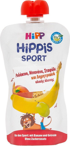 Hipp Hippis Sport Peach Banana Grape & Whole Grains 120gr