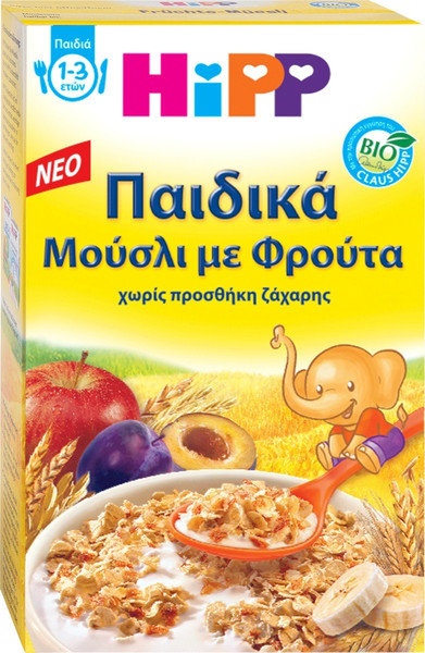 Hipp Bio Kids Muesli with Fruit 1-3Years 200gr