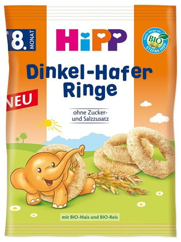 Hipp Dinkel Hafer Ringe 8m+ 30gr