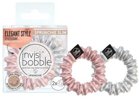 Invisibobble Sprunchie Slim Bella Chrome 2τμχ