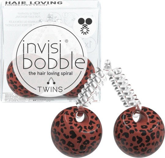 Invisibobble Original Twin Purrfection Hair Tie Leopard 1τμχ