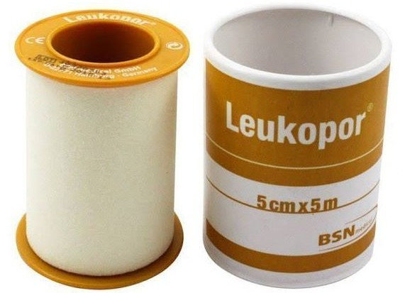 Leukopor 5cmx5m Hypoallergenic Adhesive Bandage Tape 1τμχ