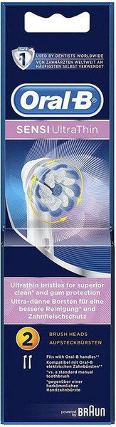 Oral B Sensi Ultra Thin Replacement Brush Heads 2τμχ
