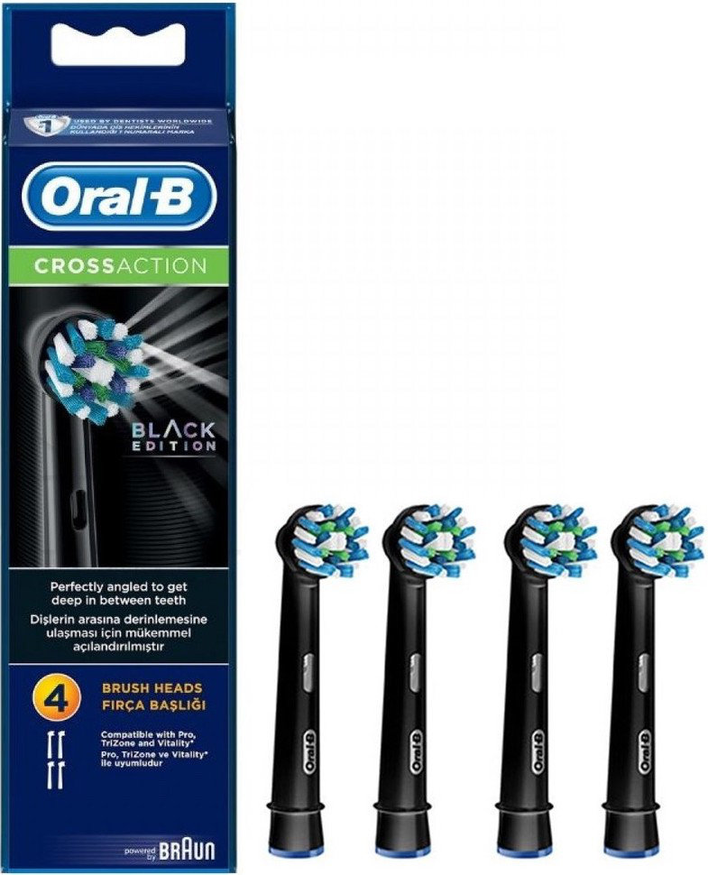 Oral-B Cross Action Black Edition 4τμχ
