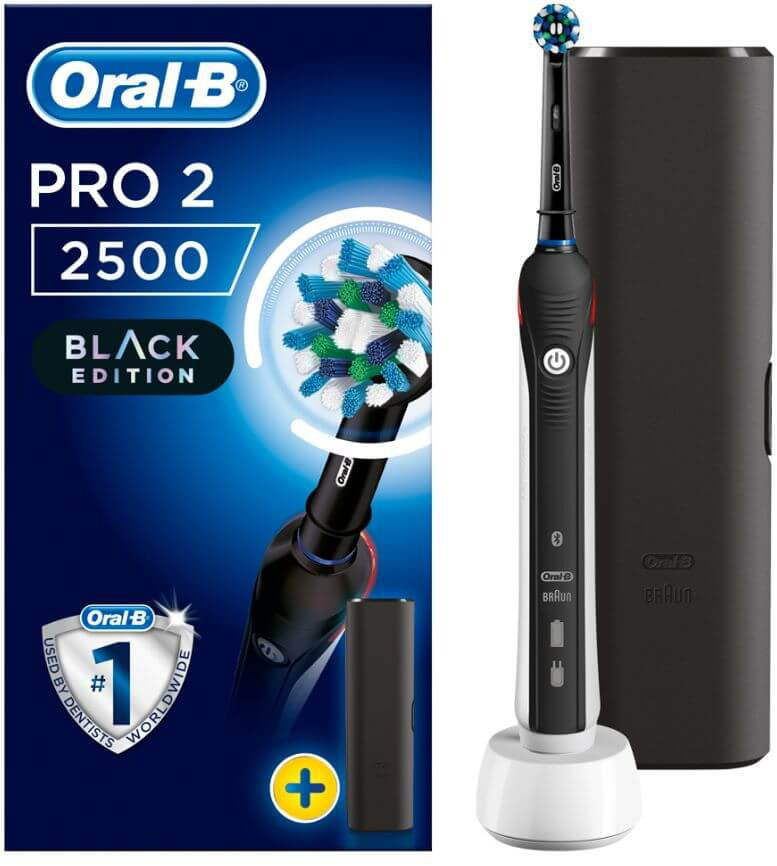 Oral B PRO 2 2500 Black Edition Toothbrush & Travel Case