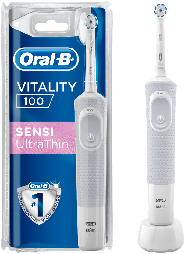 Oral-B Vitality 100 Sensi UltraThin Grey 1τμχ