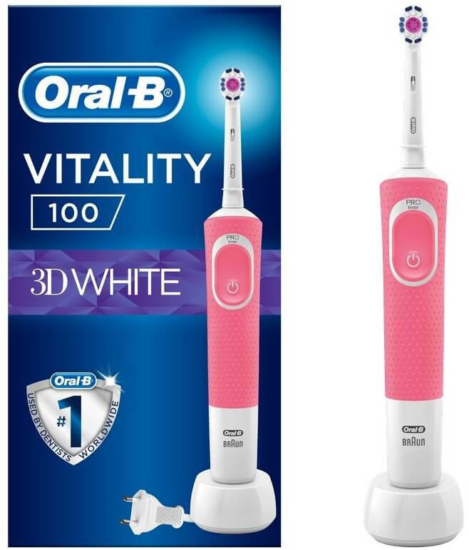Oral-B Vitality 100 3D White Pink Toothbrush 1τμχ
