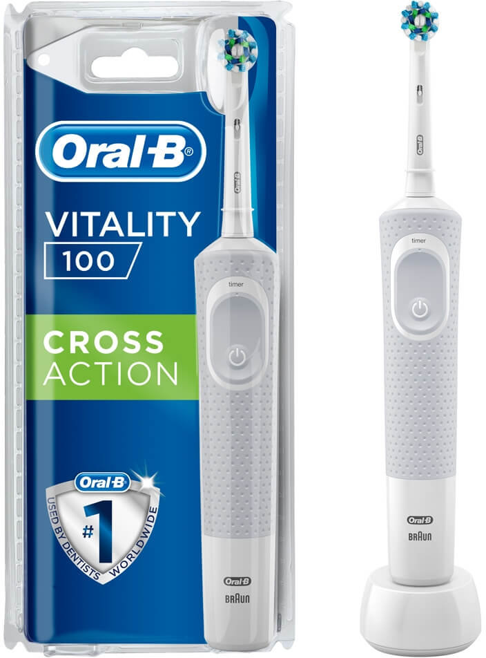 Oral B Vitality 100 Crossaction White Toothbrush 1τμχ