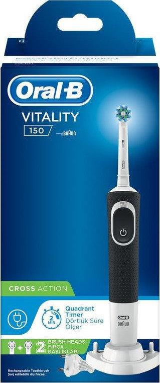 Oral-B Vitality 150 Cross Action Black Toothbrush 1τμχ