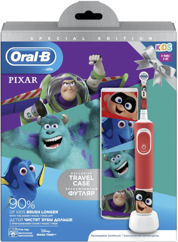 Oral-B Kids 3+ Y Vitality Special Edition Pixar & TravelCase