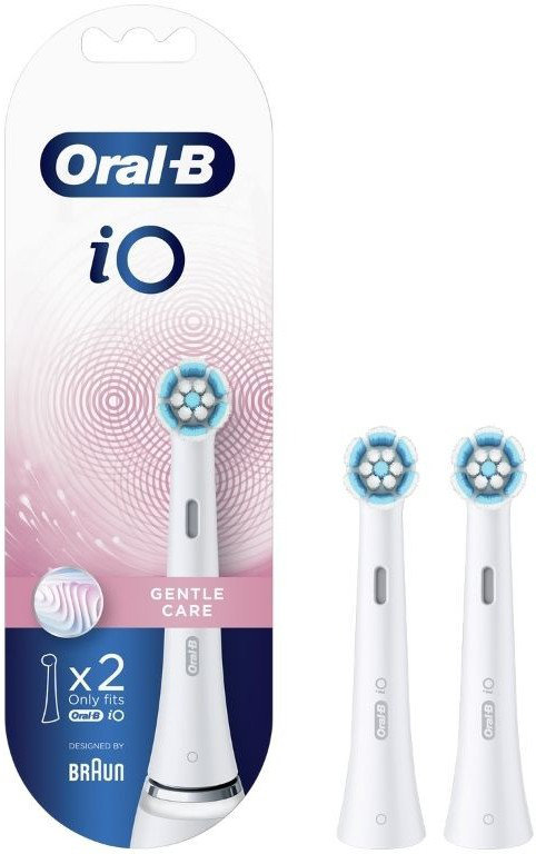 Oral B iO Gentle Care White Κεφαλές Βουρτσίσματος 2τμχ