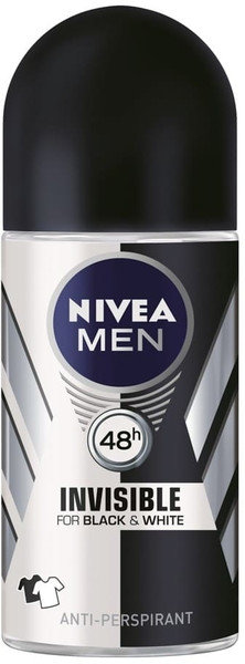 Nivea Men Invisible for Black & White Roll-On 48h 50ml