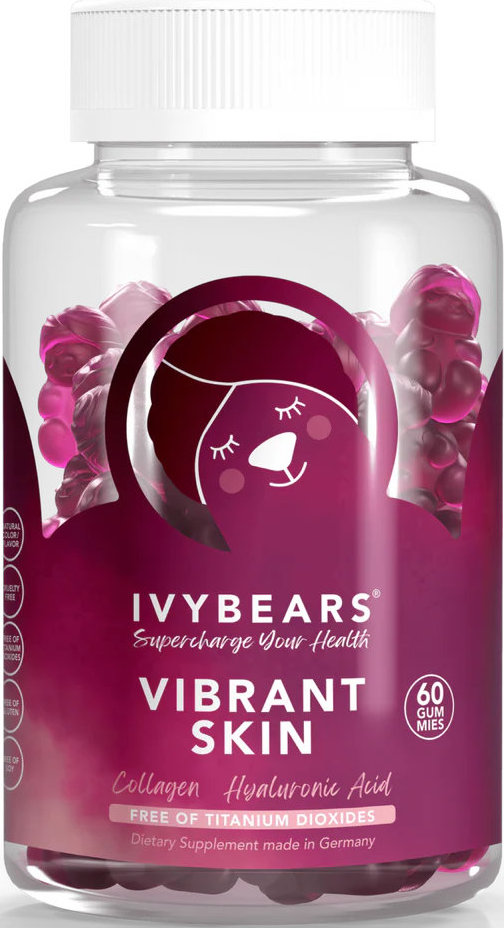 IvyBears Vibrant Skin Blueberry 60 ζελεδάκια