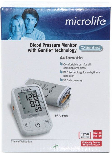 Microlife BP A2 Blood Pressure Monitor Gentle Tech 1τμχ