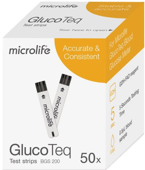 Microlife Blood GlucoTeq Test Strips 50τμχ Microlife Blood GlucoTeq Test Strips 50τμχ