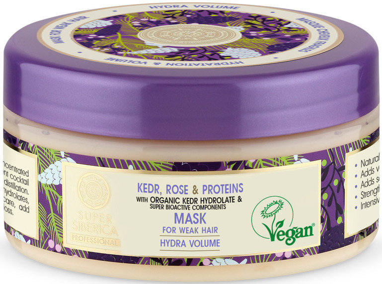 NS Super Siberica Kedr Rose & Proteins Mask Weak Hair 300ml