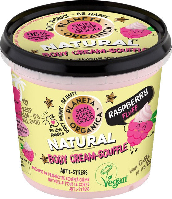 Natura Siberica Raspberry Fluff Body Cream-Souffle 360ml