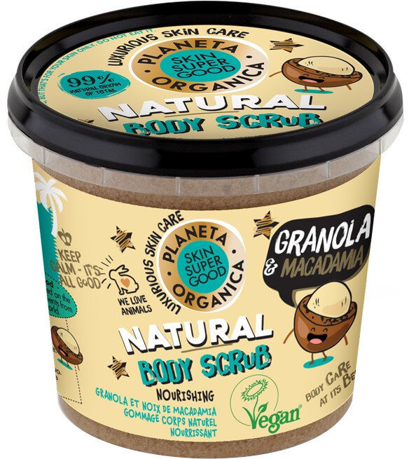 Natura Siberica Planeta Granola Macadamia BodyScrub 360ml 