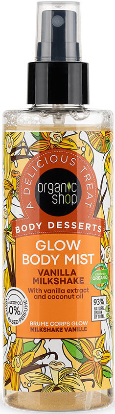 Organic Shop Body Desserts Vanilla Milkshake, Body Mist 200m