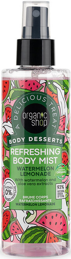 Organic Shop Body Desserts Watermelon Lemonade BodyMist 200m