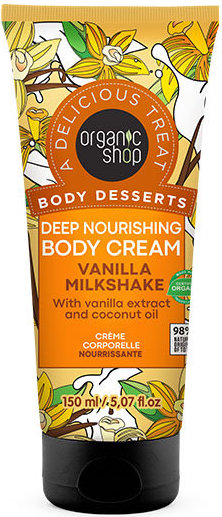 Organic Shop Body Desserts Vanilla Milkshake Body Cream 150m