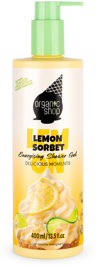 Organic Shop Ice Cream Lemon Sorbet 400ml