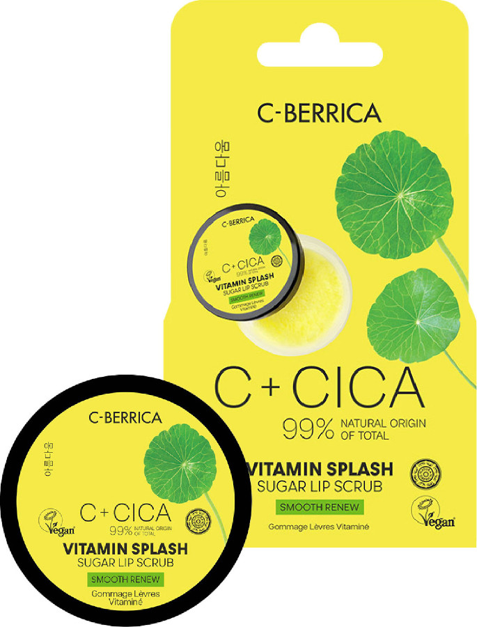 Natura C+ Cica C-Berrica Vitamin Splash Sugar Lip Scrub 10ml