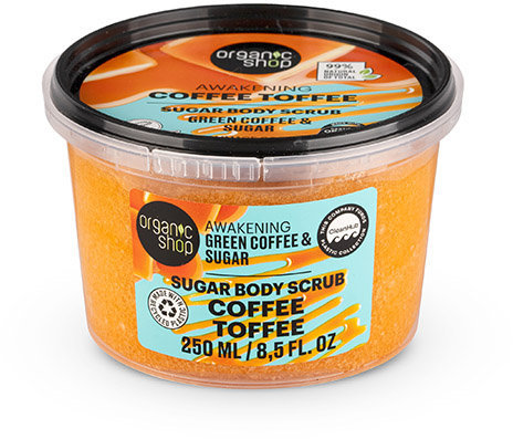 Organic Shop Sugar Body Scrub Coffee Toffee 250ml
