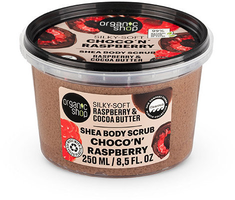 Organic Shop Shea Body Scrub Choco’n’Raspberry 250ml
