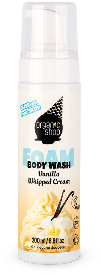 Organic Shop Ogs Ice Vanilla Cream Foaming Shower Gel 200ml