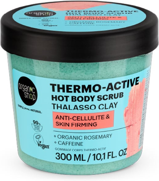 Organic Shop Thalasso Clay Thermo-Active Hot Body Scrub 300ml