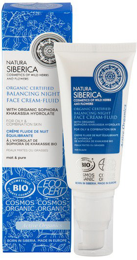 Natura Siberica Balancing Night Face Cream Fluid 50ml