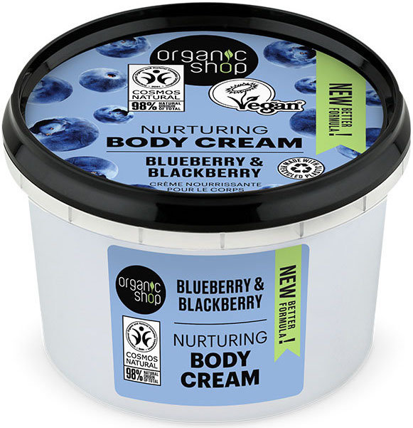 Organic Shop Nurturing Body Cream Blueberry Blackberry 250ml