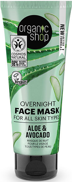 Organic Shop Overnight Face Mask Aloe & Avocado 75ml