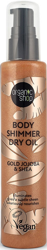Organic Shop Body Shimmer Dry Oil Gold Jojoba & Shea 100ml Organic Shop Body Shimmer Dry Oil Gold Jojoba & Shea 100ml