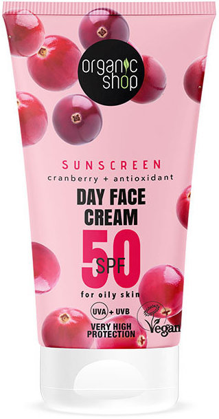 OS Cranberry Sunscreen Day Face Cream SPF50+ Oily Skin 50ml OS Cranberry Sunscreen Day Face Cream SPF50+ Oily Skin 50ml