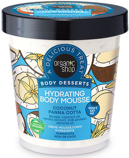 Organic Shop Body Desserts Mousse Coconut Panna Cotta 450ml