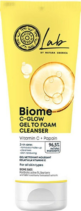 Natura Siberica Lab Biome Glow Gel To Foam Cleanser 140ml