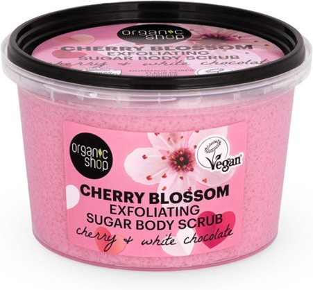 Organic Shop Cherry Blossom Sugar Body Scrub 250ml