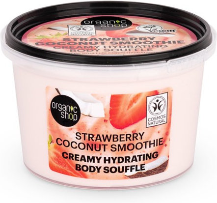 Organic Shop Strawberry Coconut Smoothie Σουφλέ Σώματος 250ml