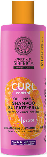 Oblepikha Curl Control Shampoo Sulfate-Free 400ml
