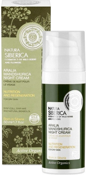 Natura Siberica Aralia Mandshurica Night Cream Dry Skin 50ml