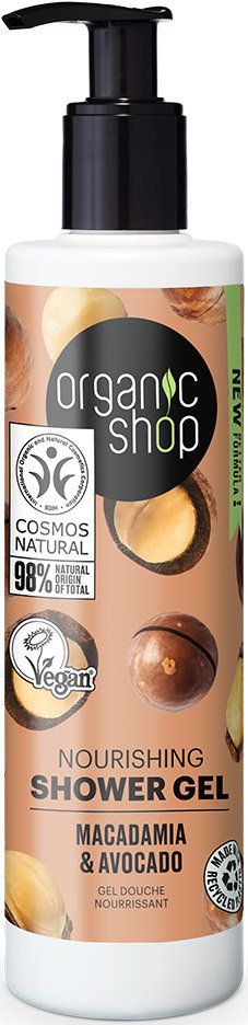 Organic Shop Kenyan Macadamia & Avocado Shower Gel 280ml