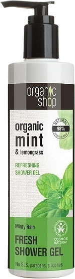 Organic Shop Minty Rain Fresh Shower Gel 280ml