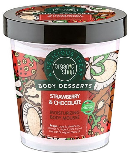 Organic Shop Body Desserts Strawberry & Chocolate 450ml