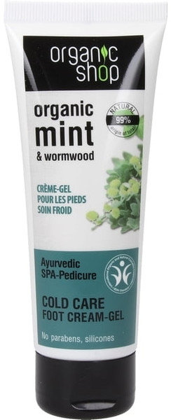 Organic Shop Foot Cream Gel Ayurvedic Spa 75ml