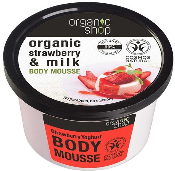 Organic Shop Strawberry Yoghurt Body Mousse 250ml